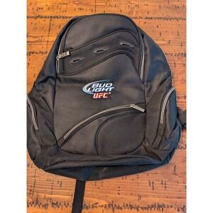 Bud Light UFC Laptop Black Backpack - Nice.  S12